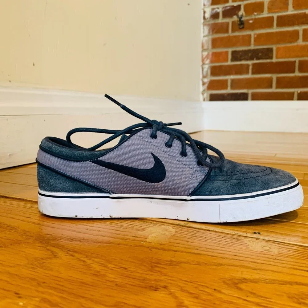 RARE Nike Zoom Stefan Janoski SB Blue Dusk Obsidian Suede Size 9 333824-403